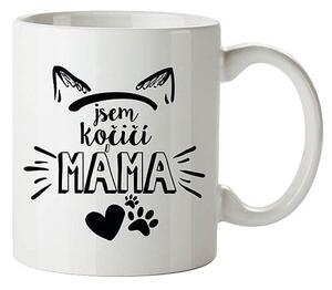 Bohemia Gifts Keramični vrč - Sem mačja mama , 350ml