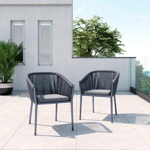 Bessagi Garden Set Vrtnih Stolov Benicia, Siva, 2-Delno