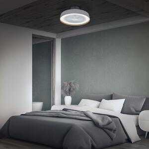 OSRAM LED stropni ventilator ENCAPSULATE, Ø 48 cm, bel, CCT, zatemnjen, Bela, Dnevna soba / jedilnica, Plastika, Sodobni