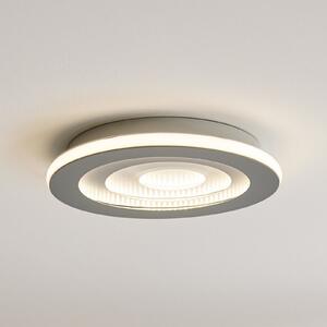 OSRAM LED stropna svetilka ORBIS SPIRAL CENTRAL LIGHT, premer 40 cm, siva, zatemnjen, Siva, Dnevna soba / jedilnica, Kovina, Sodobni
