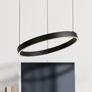 Searchlight LED-visoka svetilka Layla, črna, Ø 44 cm CCT, z nastavljivo višino, zatemnjen, Črna, Dnevna soba / jedilnica, Kovina, Sodobni