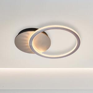 Searchlight LED-stropna svetilka Specs, krem barve, dolžina 45 cm, železo/akril, zatemnjen, Bež, Dnevna soba / jedilnica, Kovina, Sodobni