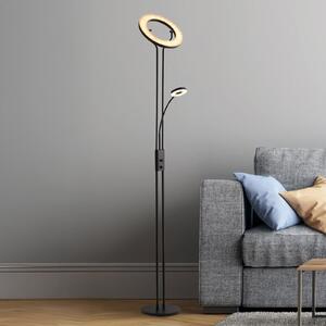 Searchlight LED-stoječa svetilka Mother & Child, črna, za branje, z možnostjo, zatemnjen, Črna, Dnevna soba / jedilnica, Kovina, Sodobni