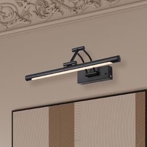 Searchlight LED-stenna svetilka na baterije Herron, mat črna, širina 43 cm, CCT, zatemnjen, Črna, Dnevna soba / jedilnica, Kovina, Sodobni, Stenska vtičnica spodaj