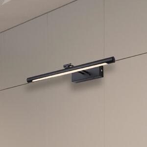 Searchlight LED-stenna svetilka na baterije Holton, mat črna, širina 45 cm, CCT, zatemnjen, Črna, Dnevna soba / jedilnica, Kovina, Sodobni, Stenska vtičnica spodaj