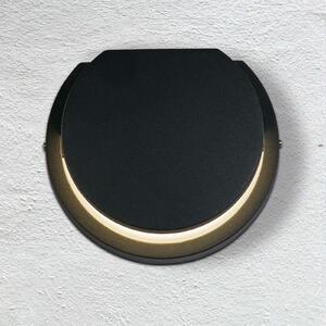 Searchlight Zunanja LED-stenna svetilka Chiswick, črna, širina 14 cm, kovinska, Črna, Aluminij, Sodobni