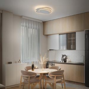 OSRAM LED-stropna svetilka ORBIS LAYERS, bela, 49 x 36 cm, CCT, zatemnjen, Bela, Dnevna soba / jedilnica, Kovina, Sodobni