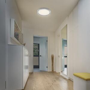 OSRAM LED stropna svetilka ORBIS QUICKFIX Ø 32 cm, srebrna, clickdim, zatemnjen, Kovinska, Dnevna soba / jedilnica, Kovina, Sodobni