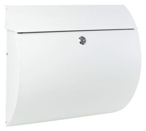 Stenski poštni nabiralnik Aura (Do x Š x V: 330 x 375 x 100 mm, Barva: Bela, Nerjavno jeklo)