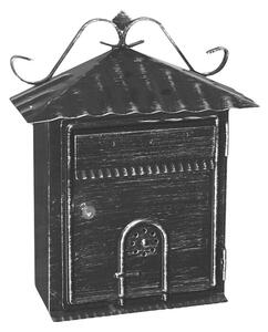 Stenski poštni nabiralnik Rustico (Do x Š x V: 285 x 115 x 350 mm, Črna, Nerjavno jeklo)