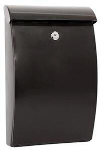 Stenski poštni nabiralnik Dubai (Do x Š x V: 262 x 100 x 410 mm, Barva: Črna, Plastika)