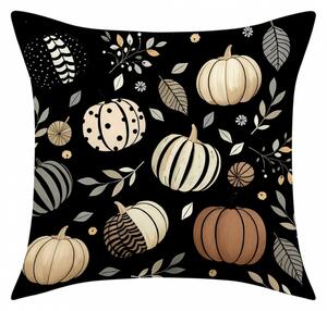 Prevleka za blazino PUMPKIN NOIR 45x45 cm, črna