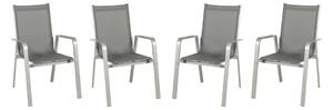 Acamp Set Vrtnih Stolov Urban, 4 Kos, Siva