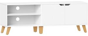 TV omarica z 2 vrati, 40 x 140 x 50 cm, bela | VASAGLE