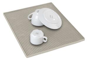 Bež gumijasta odcejalna podloga 40x30 cm Maxi – Wenko
