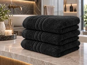 Brisača Comfort Maxi 100x180 cm črna, 100% bombaž