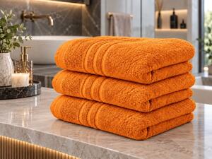 Brisača Comfort Maxi 100x180 cm oranžna, 100% bombaž