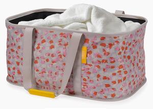 Rdeč/siv tekstilni zložljiv koš za perilo 35 l Hold-All – Joseph Joseph
