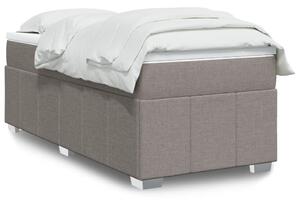 VidaXL Box spring postelja z vzmetnico taupe 100x200 cm blago