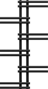Mexen Jari dekorativni kopalniški radiator 1005 x 550 mm, 339 W, črn - W115-1005-550-00-70