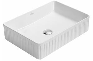 Mexen Grovo rebrasto umivalnik nad pultom 50 x 34 cm, bel - 22305000