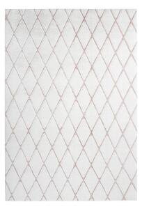 PREPROGA Z VISOKIM FLOROM 80/150 cm roza, bela