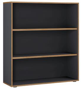 PISARNIŠKI REGAL 100/110/33 cm antracit, medeni hrast