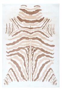 PREPROGA Z VISOKIM FLOROM Rabbit Animal Elfenbein/Taupe 120/160 cm taftano krem barve, rjavosiva
