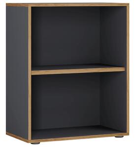 PISARNIŠKI REGAL 60/74/33 cm antracit, medeni hrast