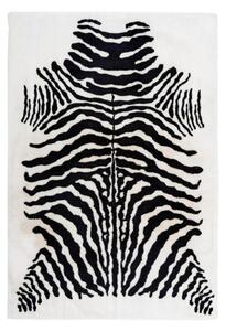 PREPROGA Z VISOKIM FLOROM Rabbit Animal Schwarz/Weiß 120/160 cm taftano črna, bela