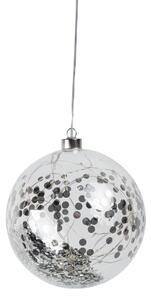 LED svetlobna krogla s konfeti, velika