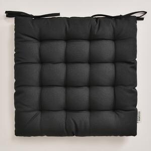 Črni sedež za stol AURA 40x40 cm