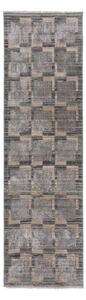 Siv/bež tekač 66x300 cm Evelyn Blocks – Flair Rugs