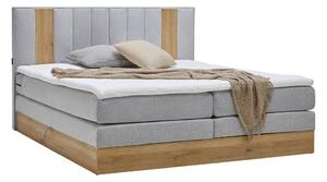 Mömax Postelja Boxspring Rabina, Svetlo Siva, 180x200