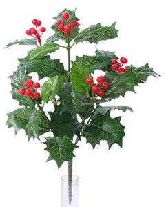 Umetna zelena Holly, 31 cm