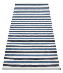 Moder/kremno bel zunanji in notranji tekač 85x200 cm Teo Denim – Pappelina