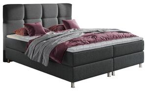 POSTELJA Z VZMETNICO 180 cm x 200 cm , tekstil antracit