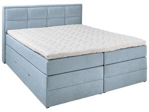 BOXSPRING POSTELJA 160 cm x 200 cm , tekstil turkizna