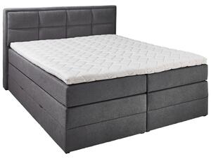 BOXSPRING POSTELJA 160 cm x 200 cm , tekstil antracit