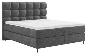 BOXSPRING POSTELJA 180 cm x 200 cm , tekstil črna