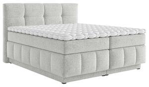 BOXSPRING POSTELJA 160 cm x 200 cm , tekstil svetlo siva