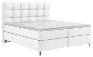 BOXSPRING POSTELJA 180 cm x 200 cm , tekstil bela