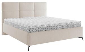OBLAZINJENA POSTELJA 160 cm x 200 cm , tekstil bež