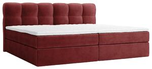 DRUŽINSKA POSTELJA 240 cm x 200 cm , tekstil bordo