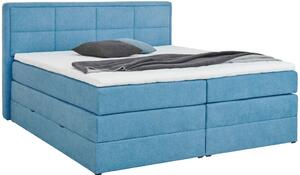 BOXSPRING POSTELJA 160 cm x 200 cm , tekstil modra