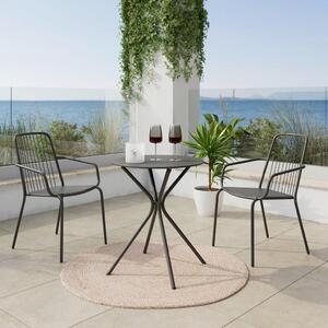 Modern Living Set Za Balkon Rose, Antracir, 3-Delno