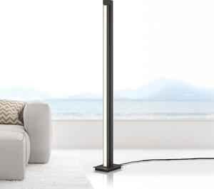 PURE Talna svetilka LED Lines, antracit, daljinski upravljalnik, 140 cm, zatemnjen, Črna, Dnevna soba / jedilnica, Kovina, Sodobni