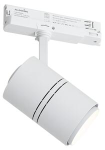 Sodobni reflektor za tirnice bele barve za 3-fazne tirnice vklj. LED - 3-Phase Ruler