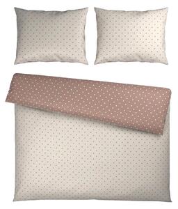 Mömax Posteljnina Dots Xxl, Krem, Rjavosiva, 2x60/80, 200/200