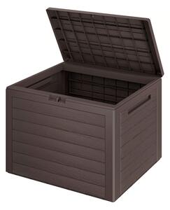Škatla za shranjevanje WOODEBOX - 190L, 78x44x55cm, temno rjava Prosperplast